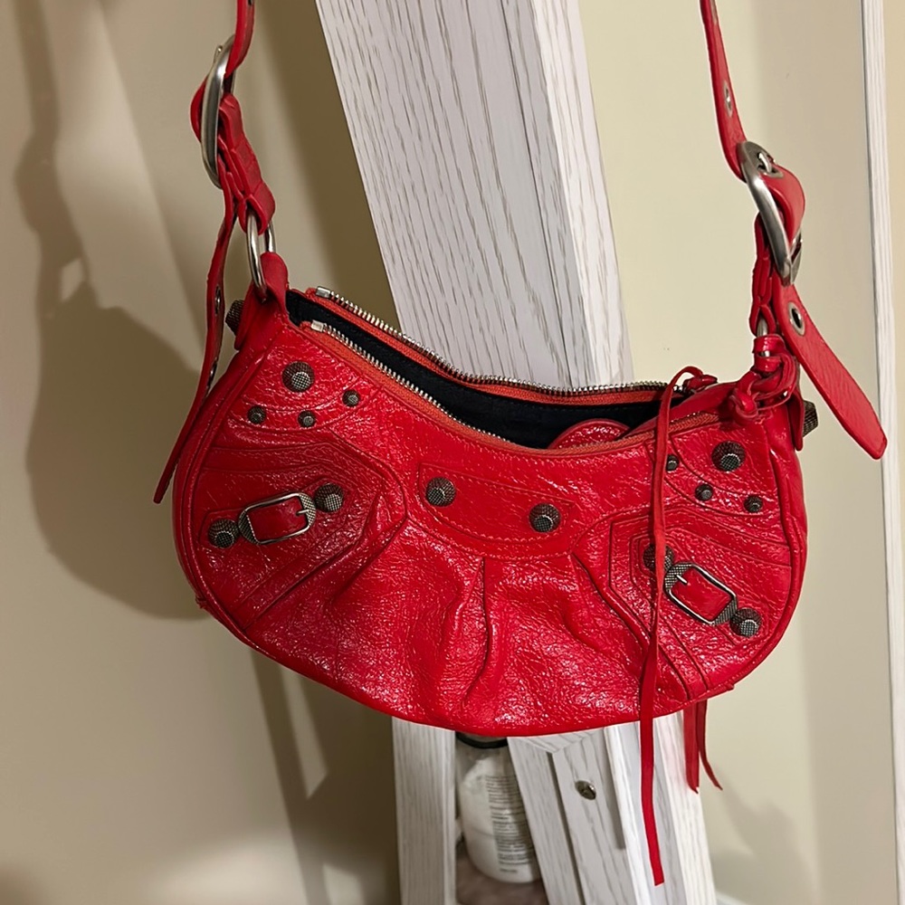 Balenciaga Bright Red Shoulder Bag